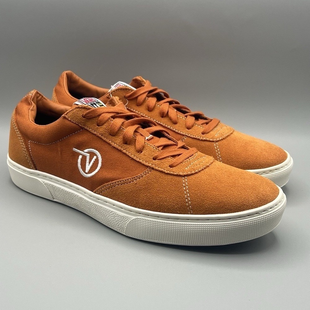 VANS Off The Wall Skateboarding Canvas Orange Shoes - Men's Size 10 NEW